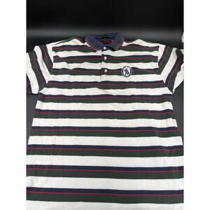 Vintage Tommy Hilfiger 1999. US Open Striped Golf Polo Shirt Adult Large